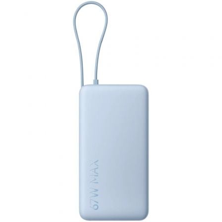 Powerbank 20000mAh Xiaomi 67W Power Bank Integrated Cable/ 67W/ Azul/ Incluye Cable USB Tipo-C_0