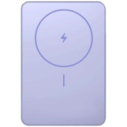 Powerbank 5000mAh Xiaomi Super Slim Magnetic Power Bank 5000/ Wireless/ Púrpura/ Incluye Cable USB Tipo-C_0