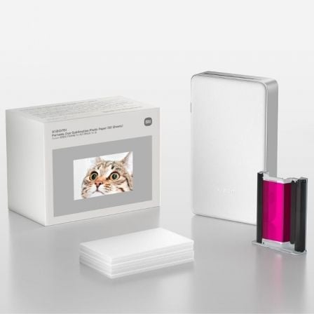 Papel Fotográfico para Sublimación Xiaomi Portable Dye-Sublimation Photo Paper/ 5 x 7.6cm/ 50 Hojas_0