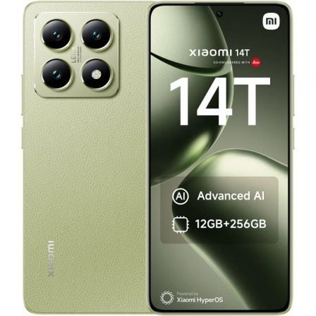 Smartphone Xiaomi 14T 12GB/ 256GB/ 6.67"/ 5G/ Verde_0