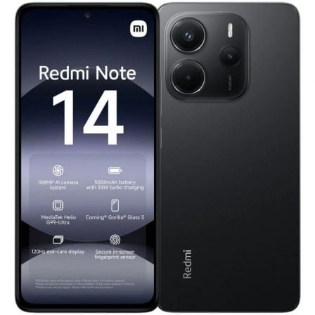Smartphone Xiaomi Redmi Note 14 8GB/ 256GB/ 6.67"/ Negro_0