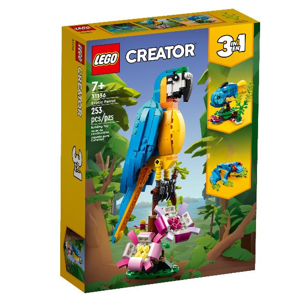 31136 Creator 3-in-1 Exotischer Papagei, Konstruktionsspielzeug_0