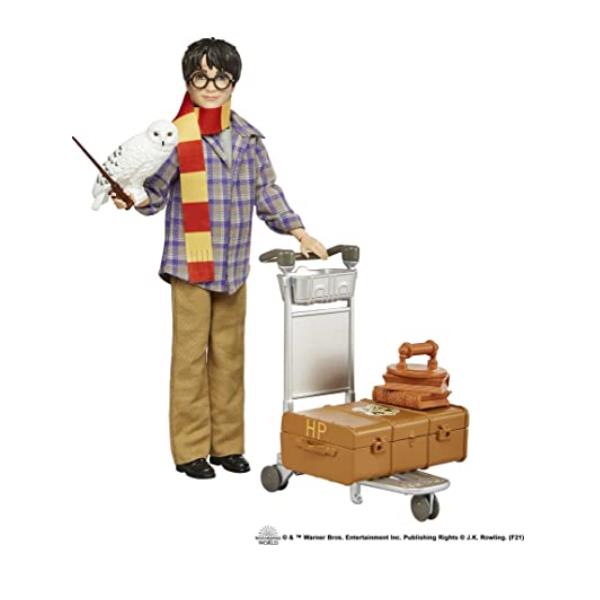 Harry Potter Gleis 9 3/4 Spielset mit Harry Potter Puppe & Hedwig Figur_0