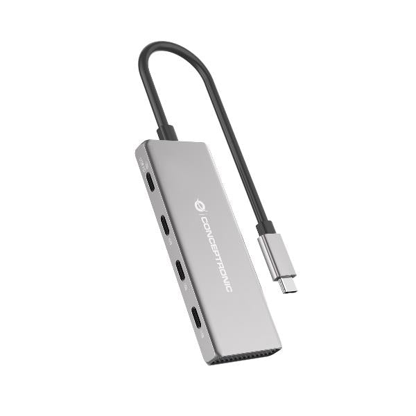 Hub USB Conceptronic 4-Port USB 3.2 Gen-2 / Preto / HUBBIES16G_0