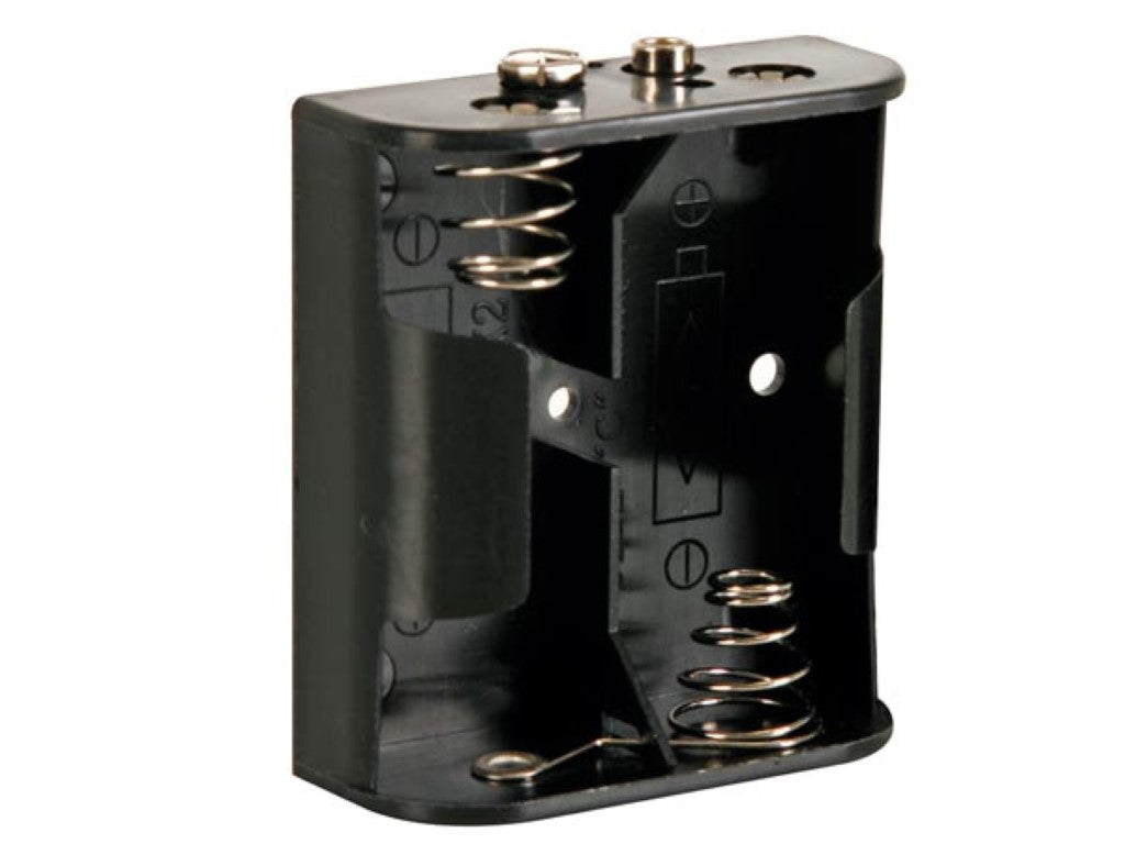 SUPORTE DE BATERIA PARA 2 x C-CELL (COM TERMINAIS SNAP)_0