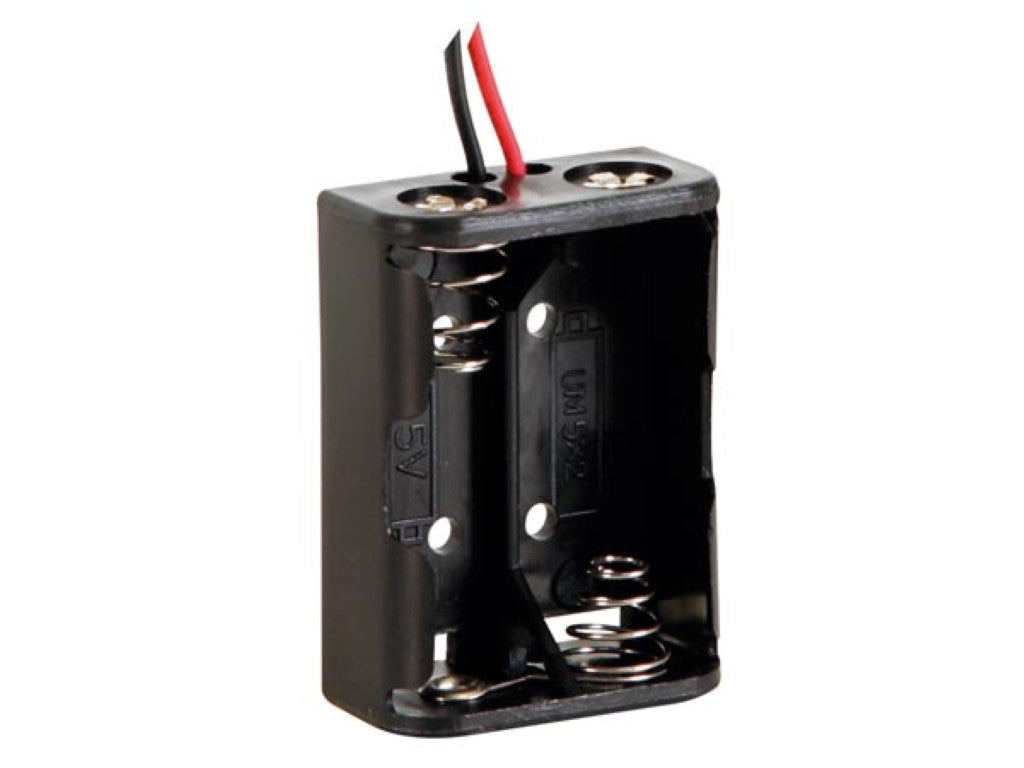 suporte de pilhas para 2 x pilhas n (com fios)_0