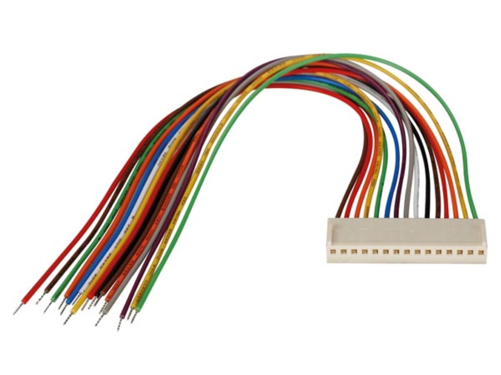 CONECTOR DE PLACA PARA FIO - FEMININO - 15 CONTACTOS / 20cm_0