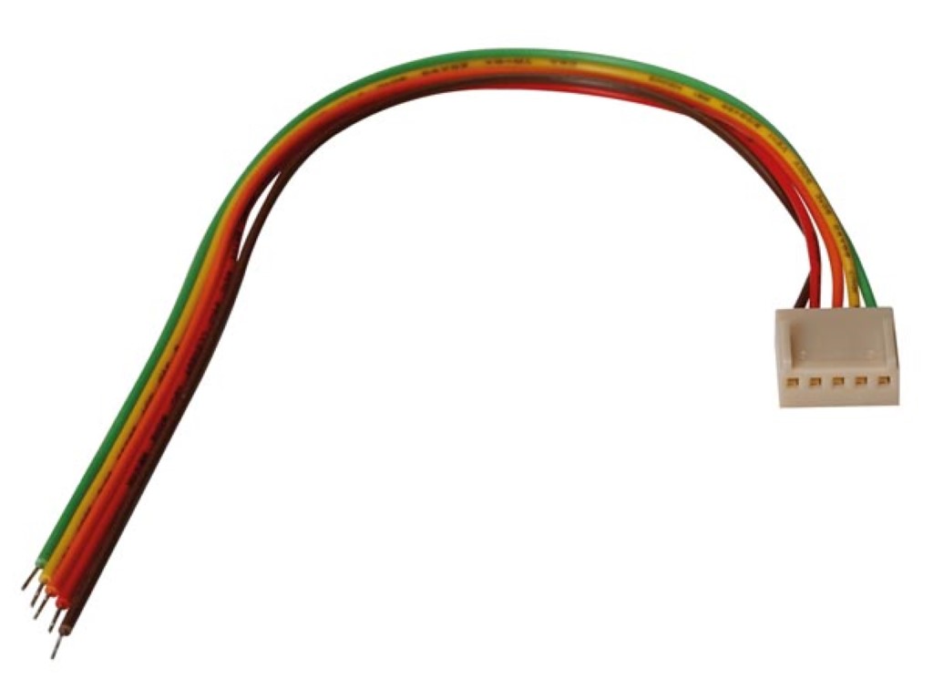 CONECTOR DE PLACA PARA FIO - FEMININO - 5 CONTACTOS / 20cm_0