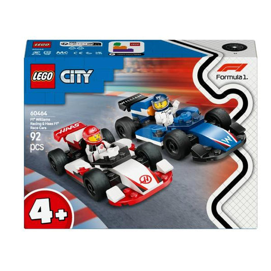 60464 City F1 Williams Racing und Haas F1 Rennautos, Konstruktionsspielzeug_0