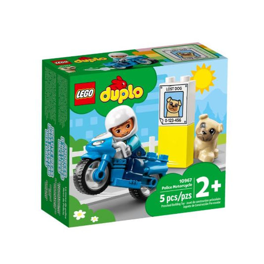 Konstruktionsspielzeug LEGO / Duplo Polizeimotorrad / 10967_0