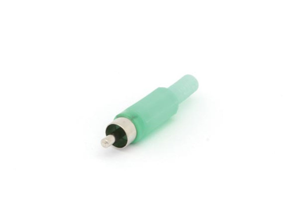 PLUG RCA MACHO - VERDE_0