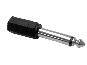 JACK MONO FÊMEA DE 3,5mm PARA JACK MONO MACHO DE 6,35mm_0