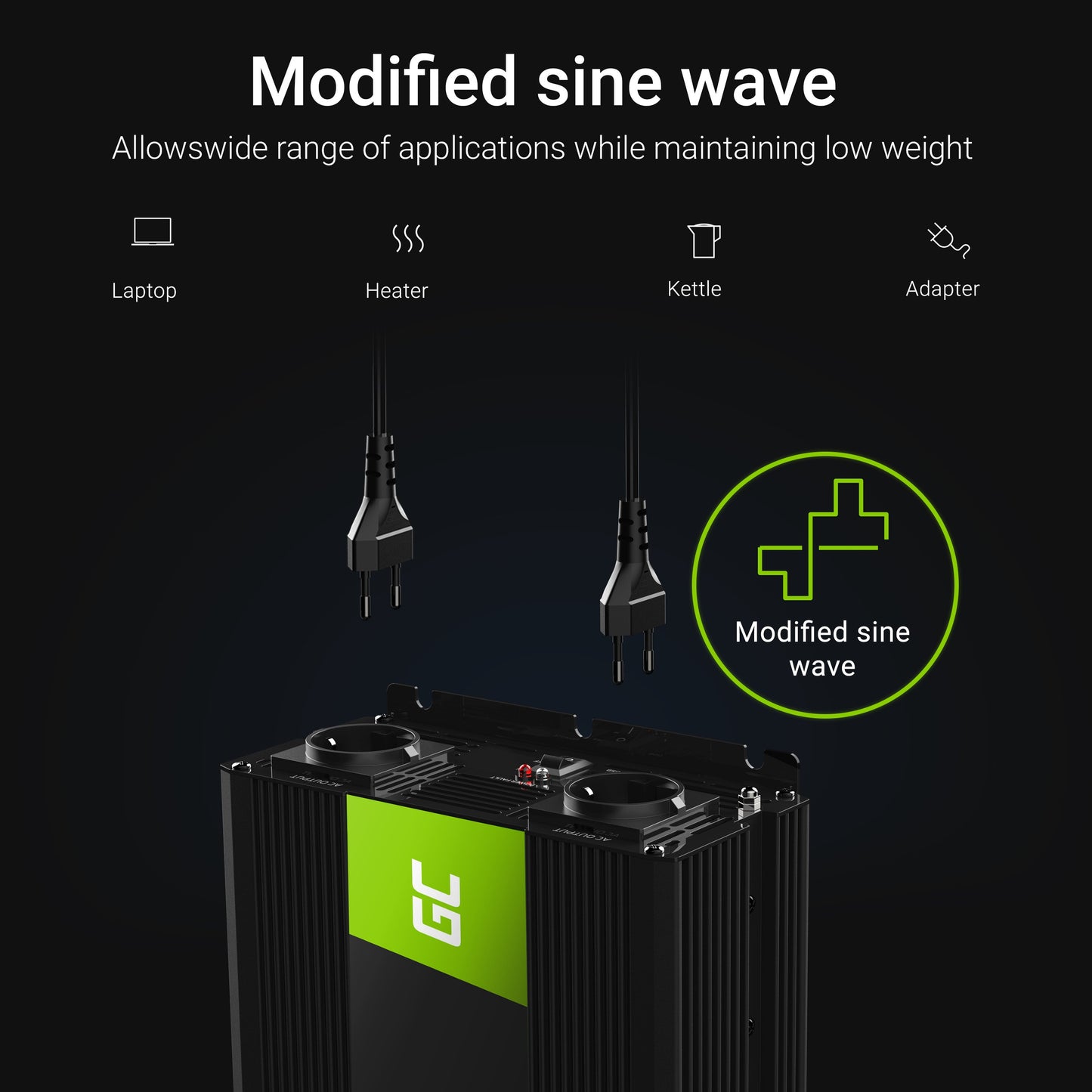 Green Cell Power Inverter 24V to 230V 2000W/4000W Modified sine wave_4