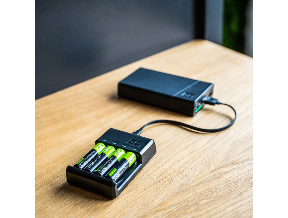 Set Green Cell GC VitalCharger and 4x batteries AA 2000mAh Ni-MH_1