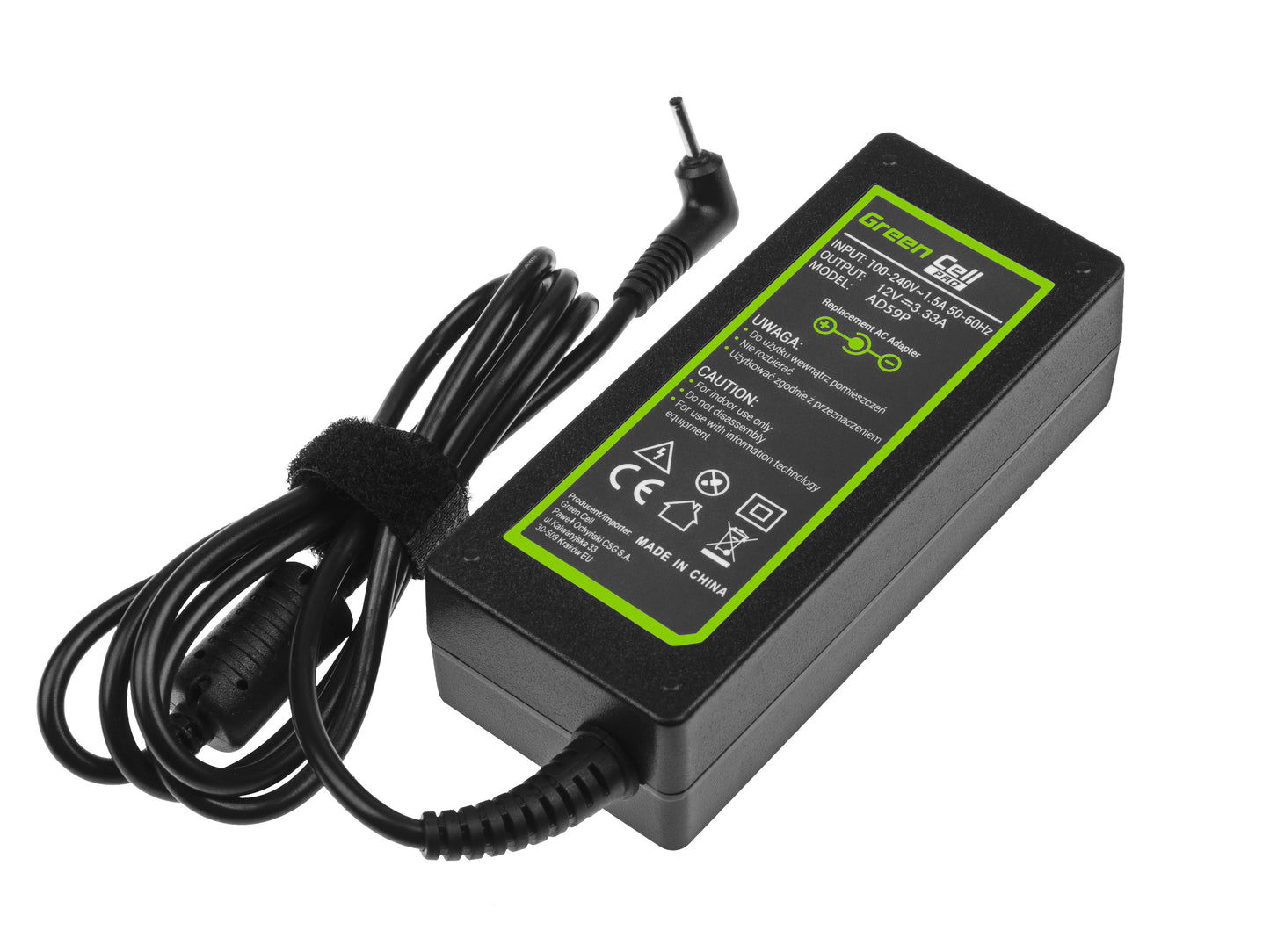 Green Cell PRO Charger / AC Adapter 12V 3.33A 40W for Samsung 303C XE303C12 500C XE500C13 500T XE500T1C 700T XE700T1C_1