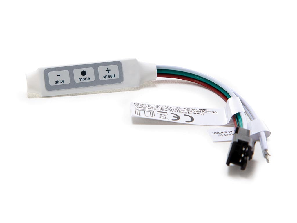 Controlador para tiras digitais de LEDs brancos - controlo através de interruptor externo_0