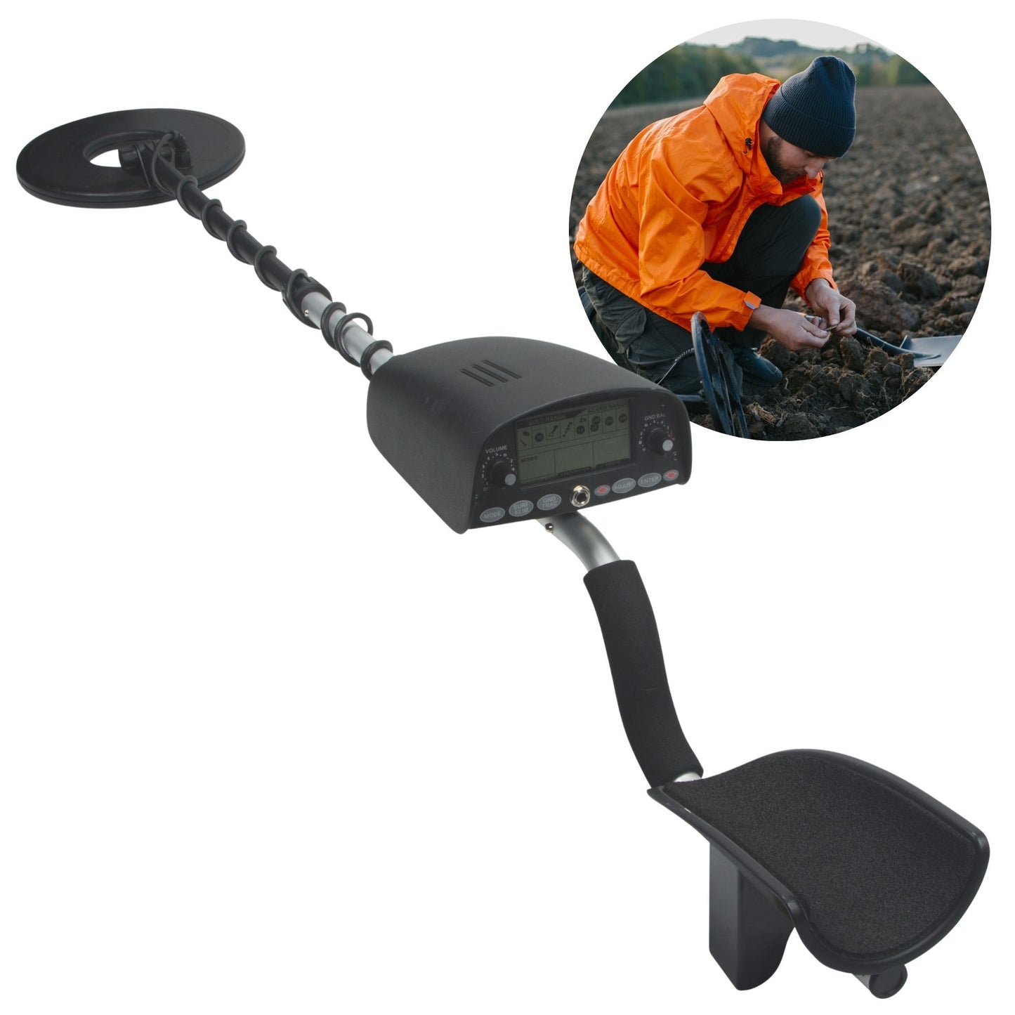 Detector de Metais - Premium - Sensibilidade de Profundidade 25 cm_0