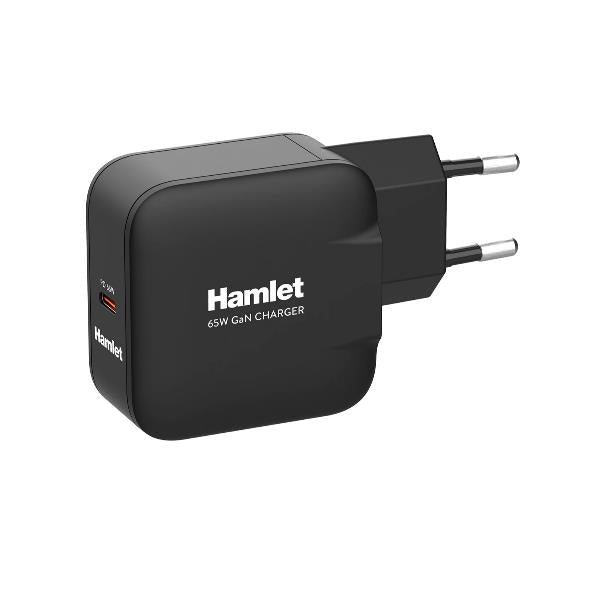 Alimentador USB-C HAMLET / 65W / GaN / Preto / XPDG-65W_0