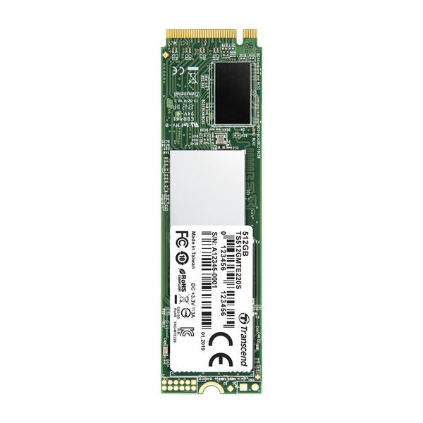 TS512GMTE220S - SSD M.2 2280 da 512GB, PCIe Gen3x4, NVMe, 3D TLC, con Dram_0