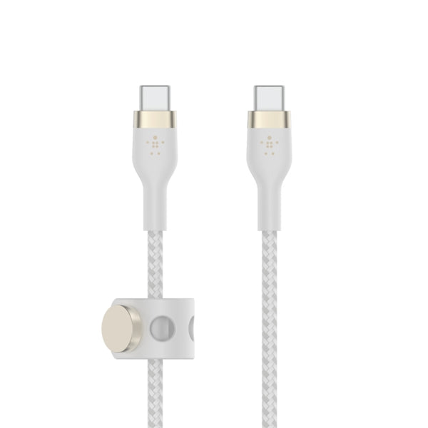 CAVO INTRECCIATO SILICONE DA USB-C A USB-C 2.0 1M - BIANCO_0