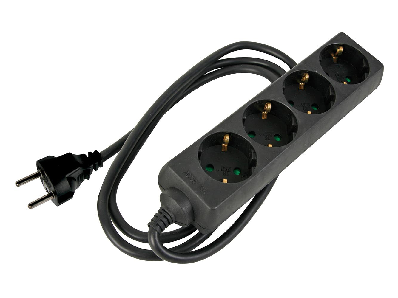 TOMADA DE 4 ENTRADAS - SAÍDA COM TUBO RETRÁTIL - 3G2.5 - 1.5 m - SCHUKO_0