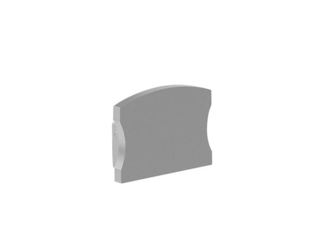 TAMPA DE EXTREMIDADE EM ALUMÍNIO PARA O PERFIL LED LARGO SLIMLINE 15 mm SEM FURO PARA CABO - PRATEADO_0