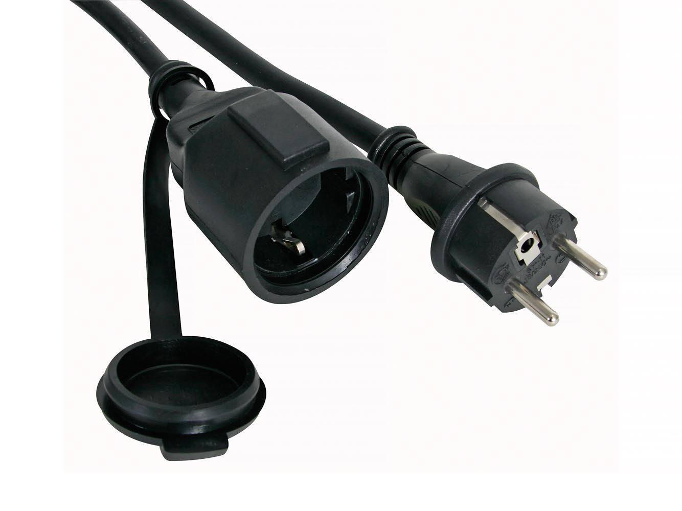 CABO DE EXTENSÃO EM BORRACHA - 5 m - 3G1.5 - TOMADA TIPO ALEMÃO_0