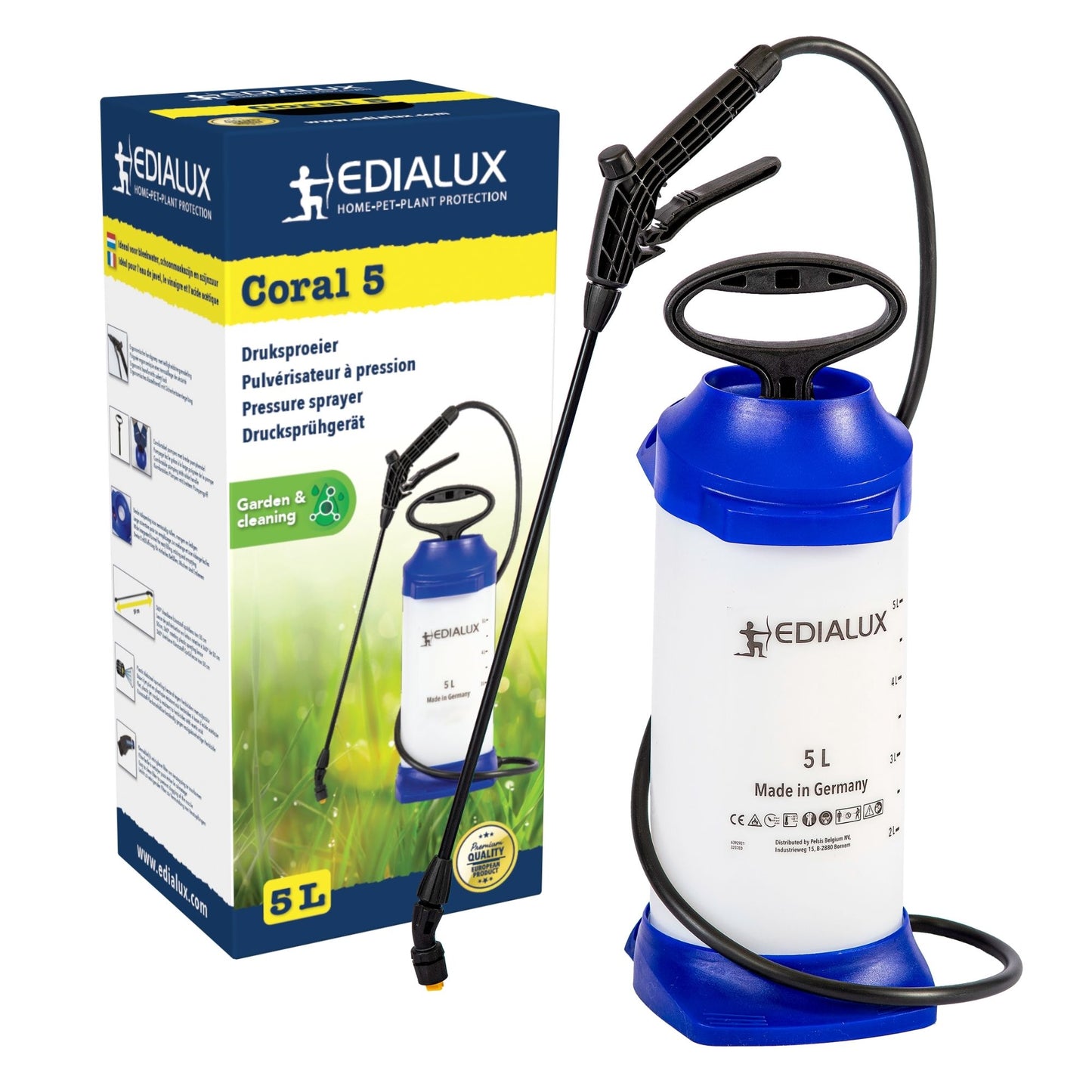 Pulverizador de pressão Coral, 5L_0