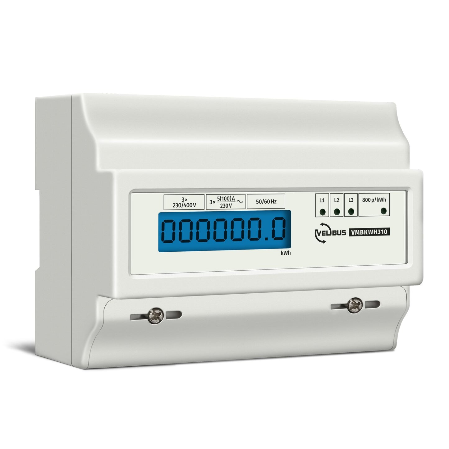 TRIFÁSICO - MEDIDOR DE kWh PARA MONTAGEM EM CALHA DIN 7 MÓDULOS - PARA USO PROFISSIONAL_0