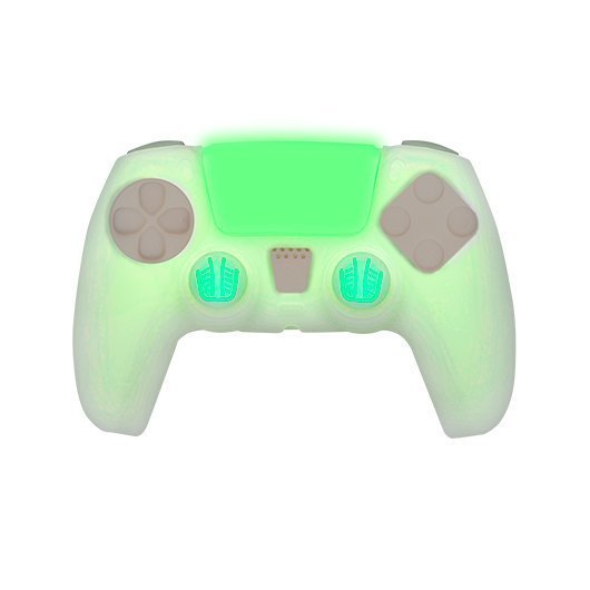 KIT FUNDA+GRIPS MANDO PS5 FR-TEC GLOW IN THE DARK_0
