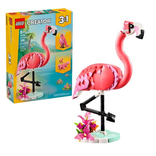 31170 Creator 3-in-1 Rosa Flamingo, Konstruktionsspielzeug_0
