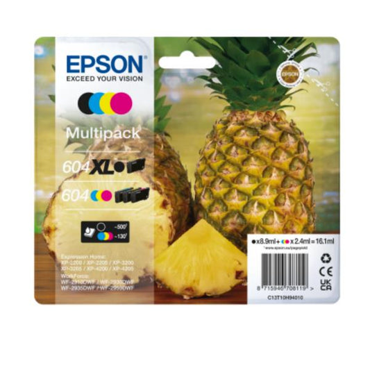 CARTUCCE INK ANANAS 4-COL 604 XL_0