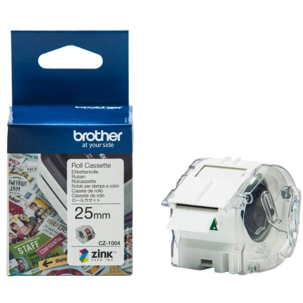 Rolo de Etiquetas Brother / CZ-1004 / Preto_1