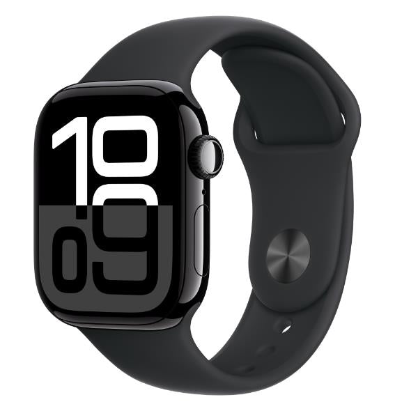 Apple Watch Series 10/ GPS/ Cellular/ 42mm/ Caja de Aluminio Negro Azabache / Correa Deportiva Negra S/M_0