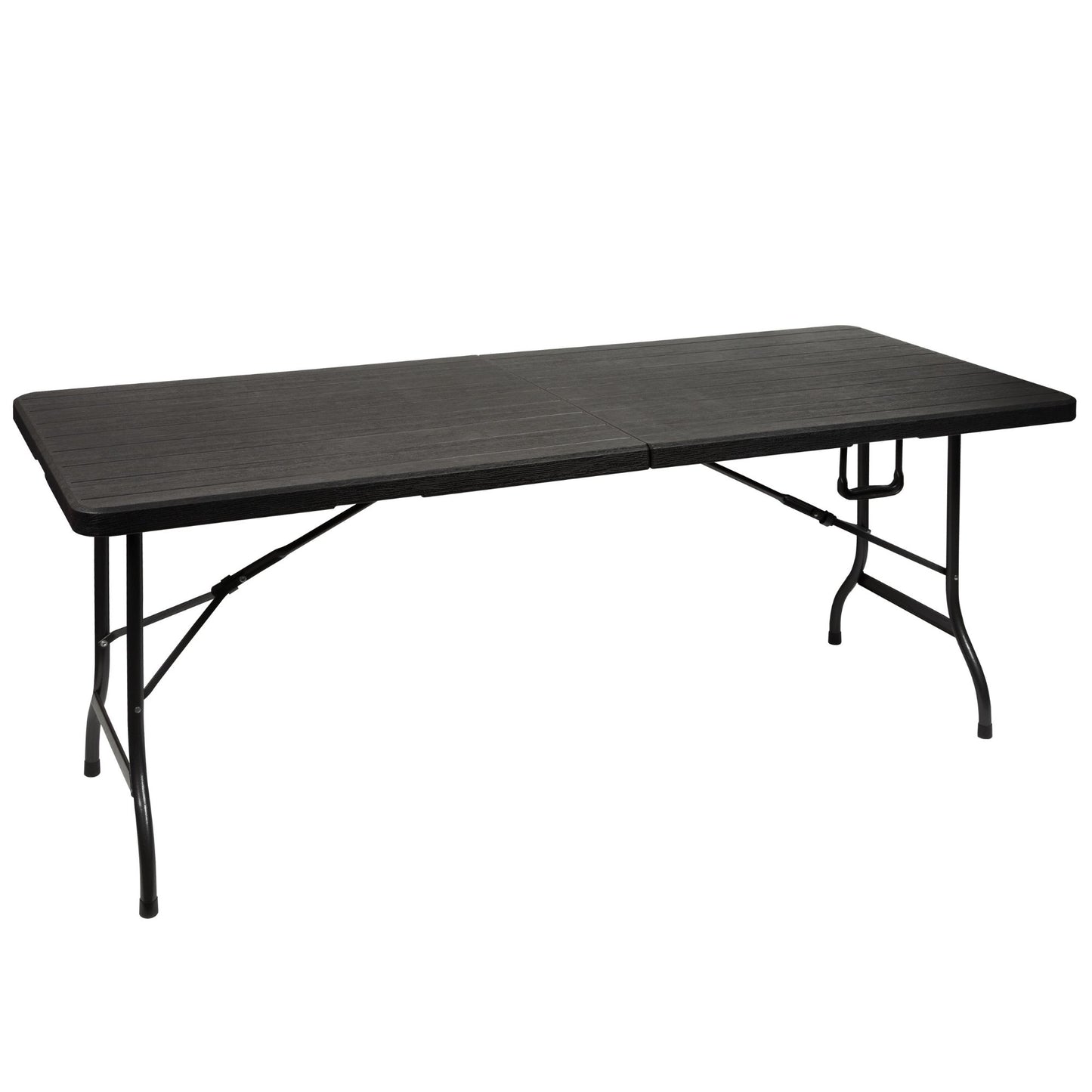 MESA DE DOBRAR AO MEIO - PADRÃO TIPO MADEIRA - 180 x 75 x 74 cm_0
