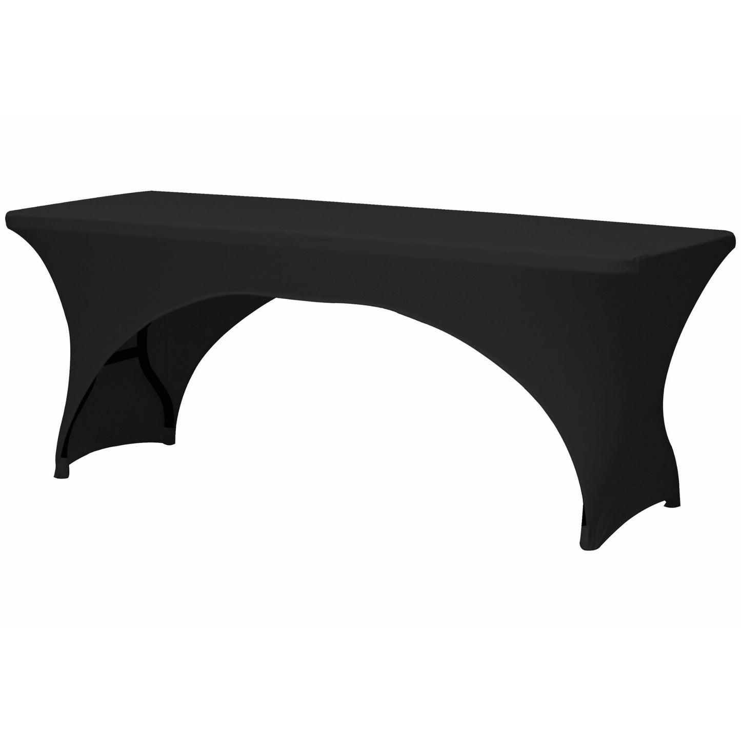 Cobertura para mesa rectangular - curva - preto_0