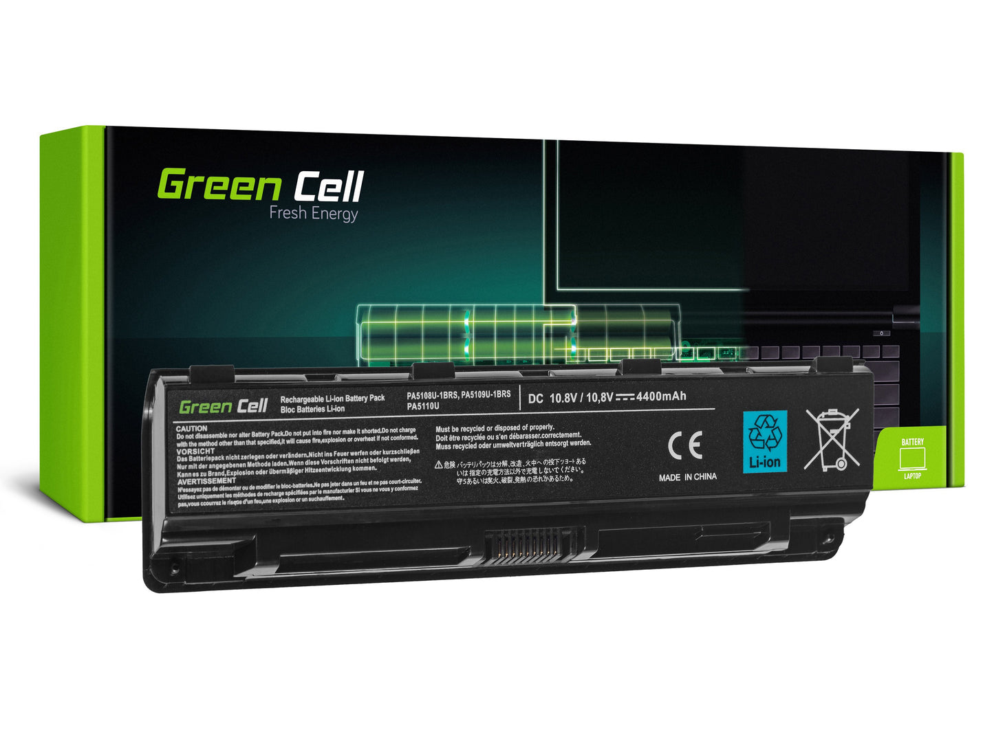 Green Cell Battery PA5109U-1BRS for Toshiba Satellite C50 C50D C55 C55D C70 C75 L70 S70 S75_0