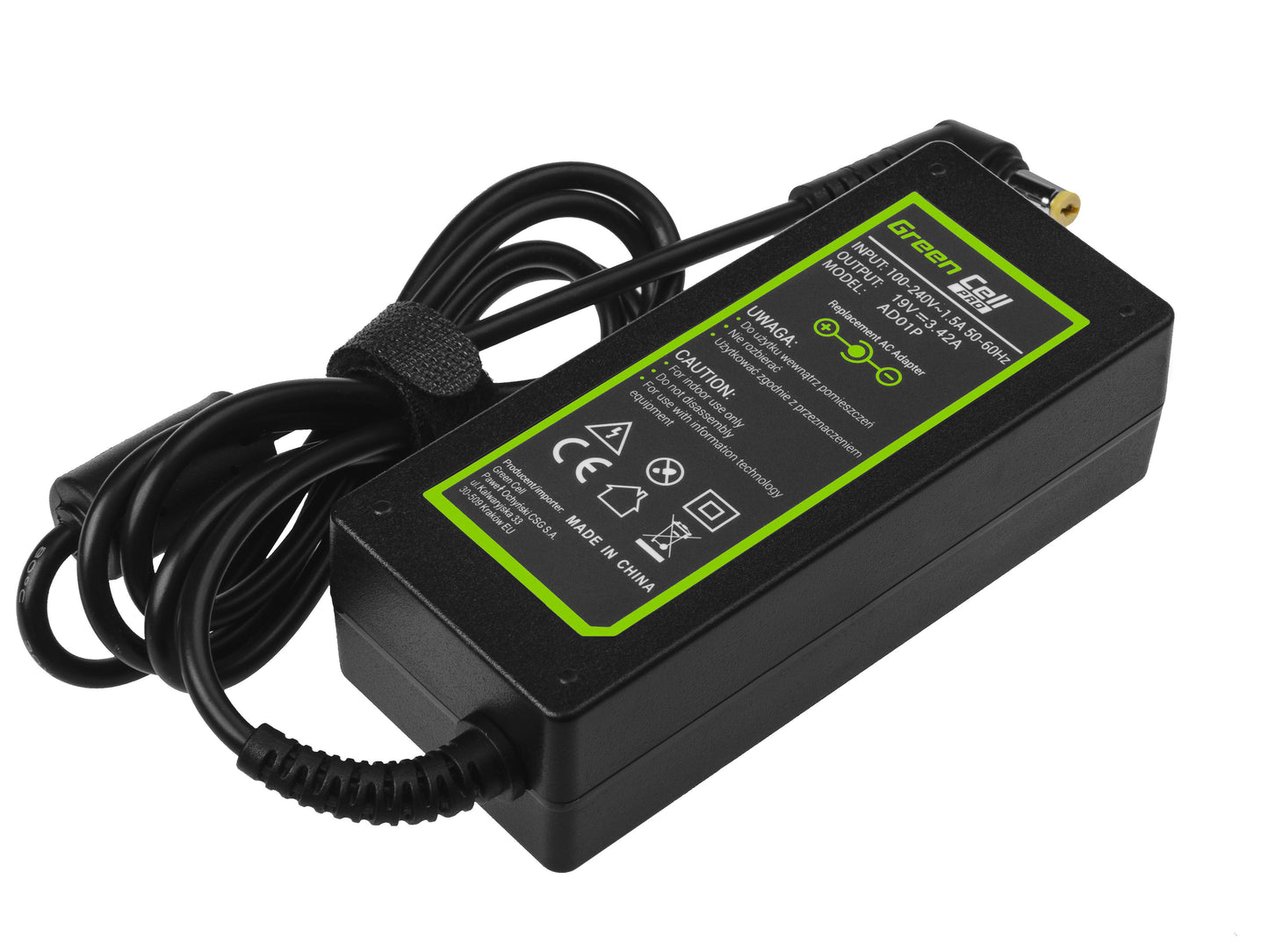 Green Cell PRO Charger / AC Adapter 19V 3.42A 65W for Acer Aspire 5741G 5742 5742G E1-521 E1-531 E1-531G E1-570 E1-571 E1-571G_2
