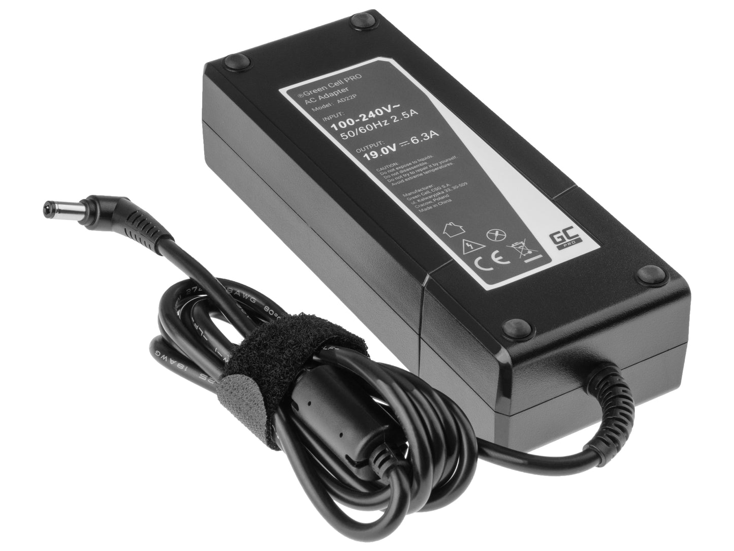 Green Cell PRO Charger / AC Adapter 19V 6.3A 120W for Asus G56 G60 K73 K73S K73SD K73SV F750 X750 MSI GE70 GT780_3