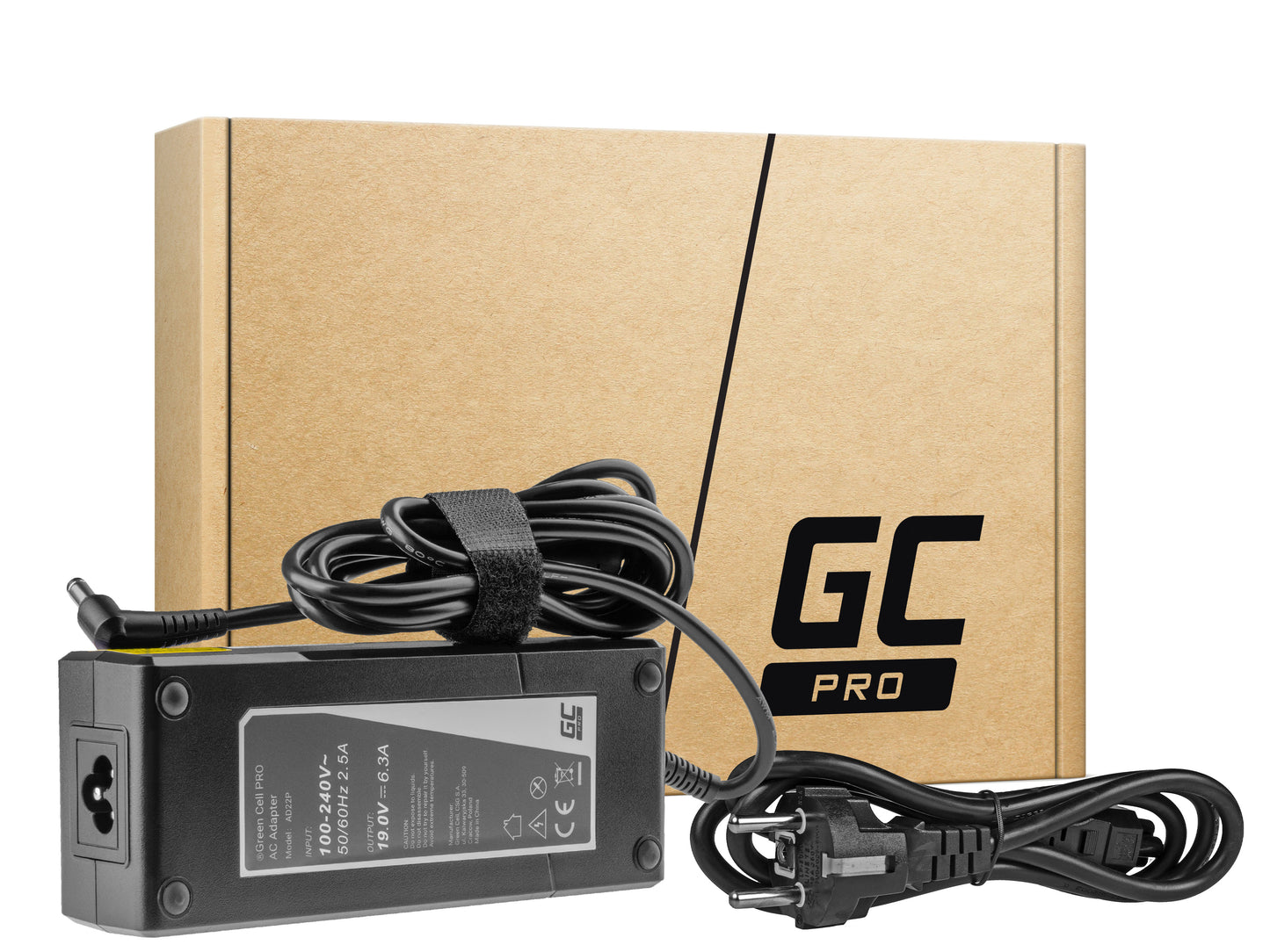 Green Cell PRO Charger / AC Adapter 19V 6.3A 120W for Asus G56 G60 K73 K73S K73SD K73SV F750 X750 MSI GE70 GT780_0