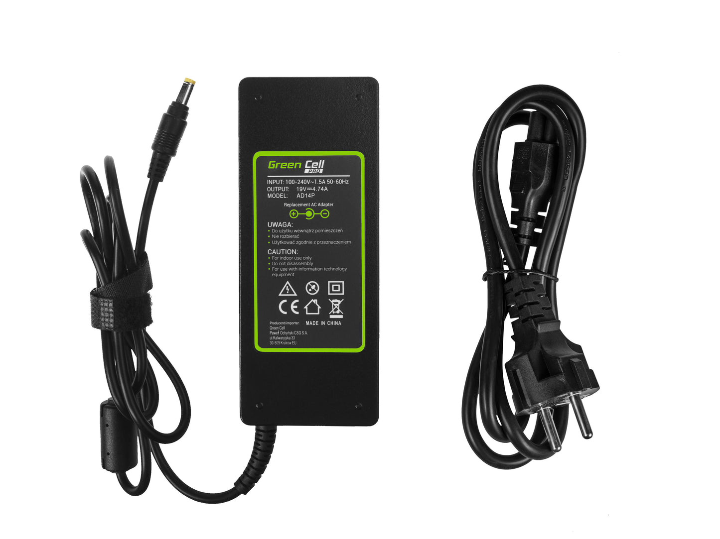 Green Cell PRO Charger AC Adapter for HP Compaq NC6000 NX6100 NX8220 19V 4.74A_2