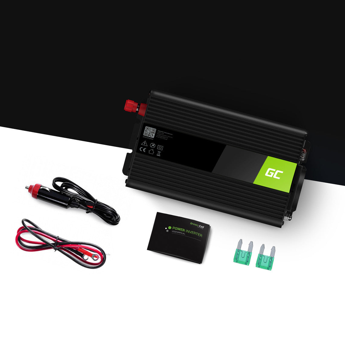 Voltage converter Green Cell Inwerter 12V / 230V 500W/1000W (modified sine wave)_2