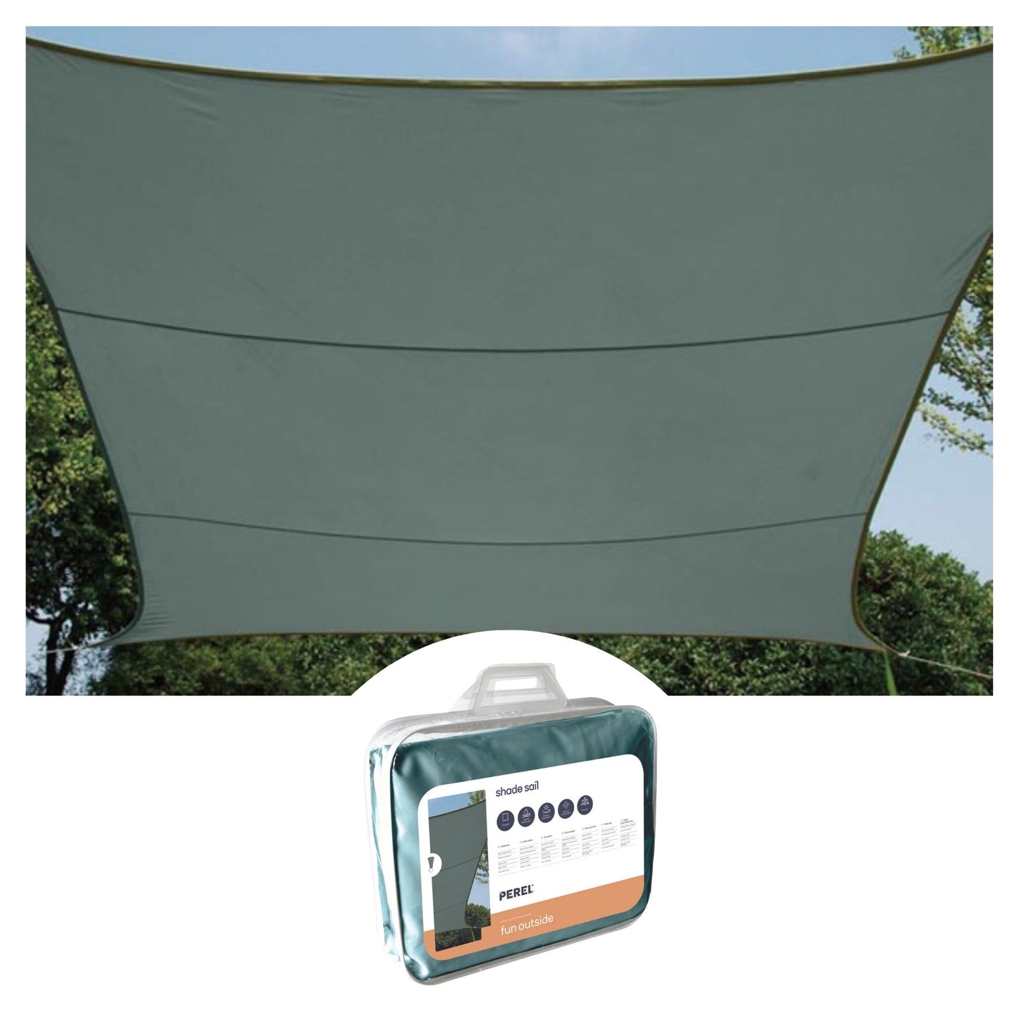 TOLDO VELA - RETANGULAR - 2 x 3 m - COR: VERDE CINZA_0