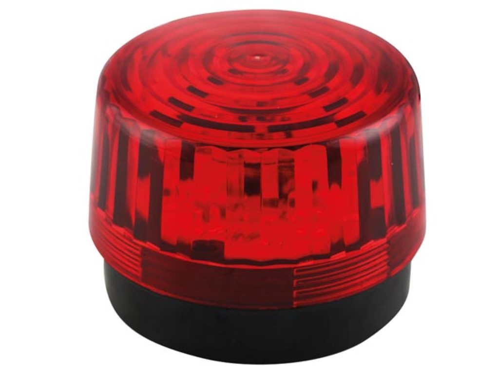 LUZ LED INTERMITENTE - VERMELHO - 12 VDC - ø 100 mm_0