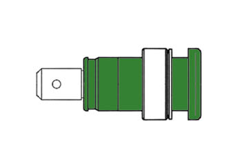 TOMADA DE SEGURANÇA INTEGRADA 4mm, PROTEGIDA CONTRA CONTATO / VERDE (SEB 2620-F6,3)_0
