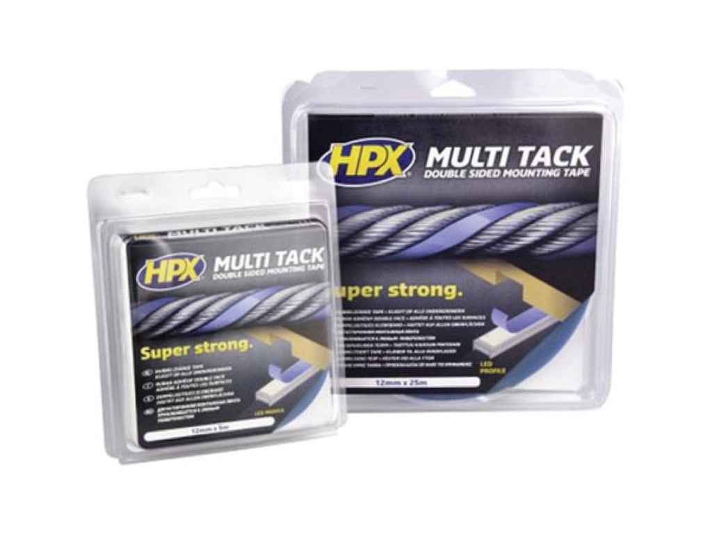 Fita dupla face "multi-tack" - semitransparente 12 mm x 5 m_0