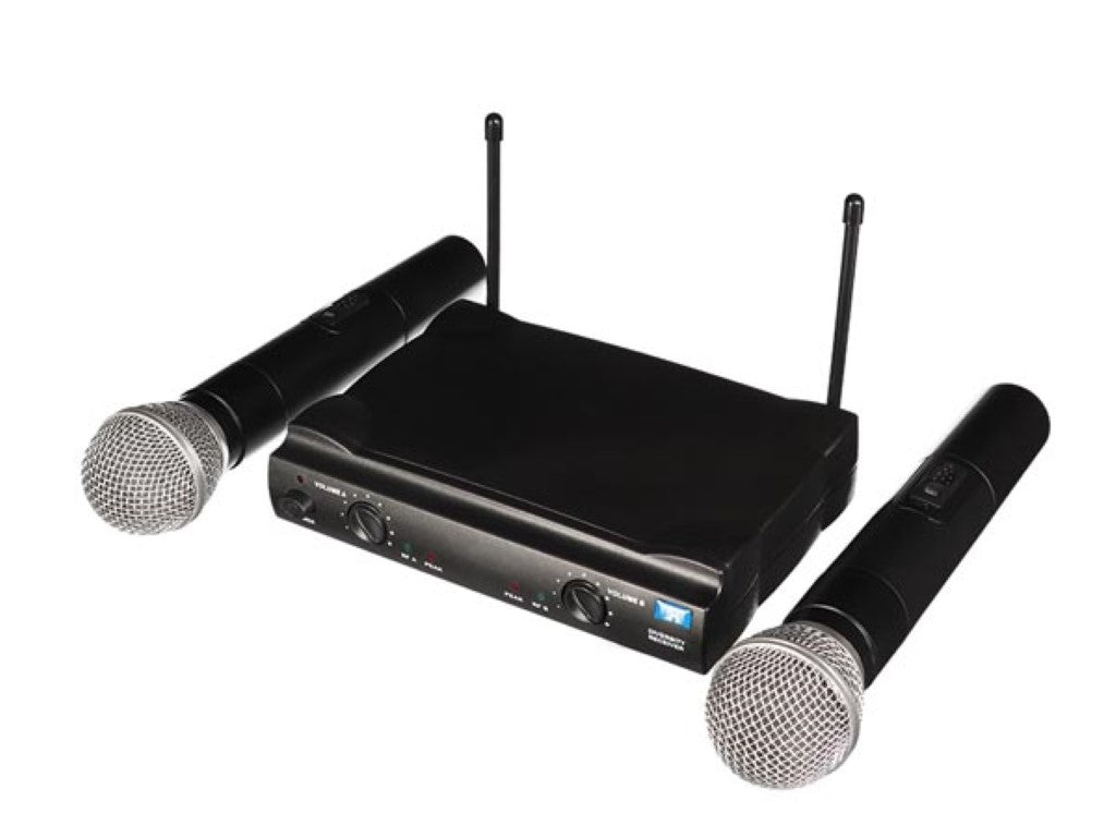 MICROFONE SEM FIOS UHF - CANAL DUPLO_0