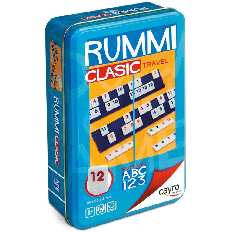 Juego Rummi viaje caja metalica_0