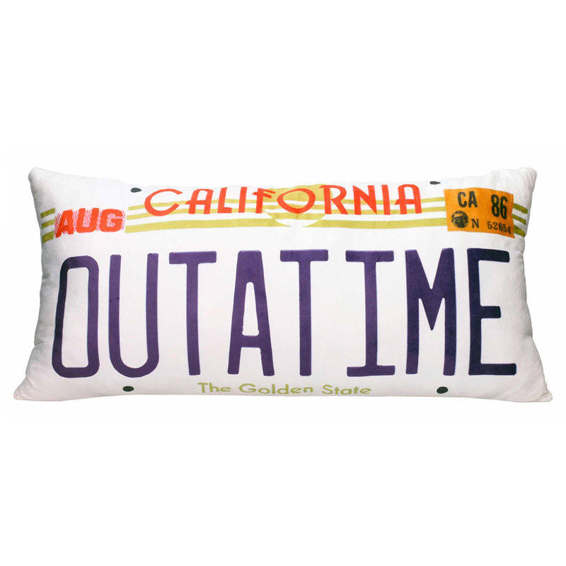 Cojin matricula Out at Time Regreso al Futuro_0