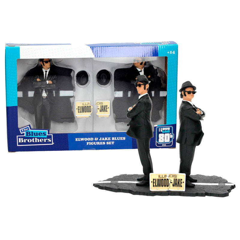 Blister 2 figuras Jake and Elwood Blues Brothers 18cm_0